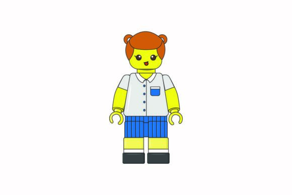 Download Lego Avatar Female Student with Uniform - Premium Resources