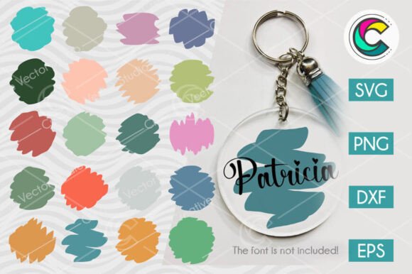 Download Brush Round Keychain SVG Patterns - Patterns Collection