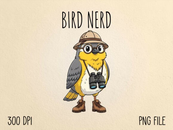 Download Bird Nerd Birdwatching Sublimation PNG - Sublimation Collection